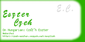 eszter czeh business card